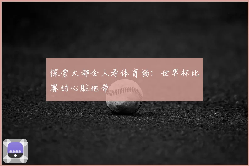 探索大都会人寿体育场：世界杯比赛的心脏地带